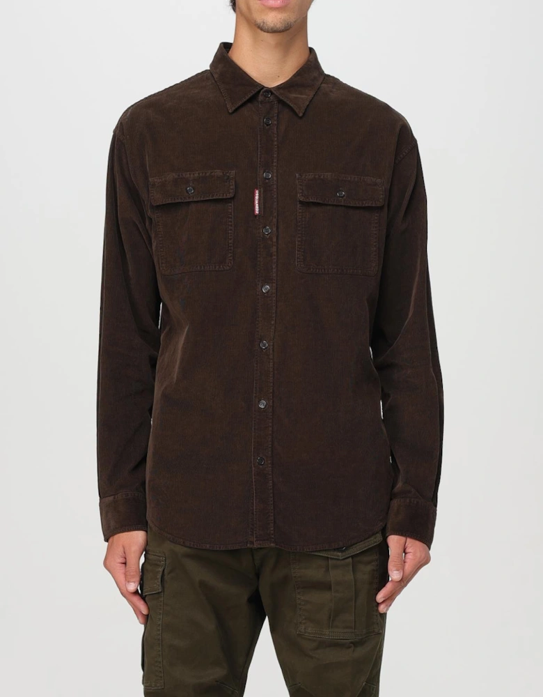 Corduroy Shirt with Pockets