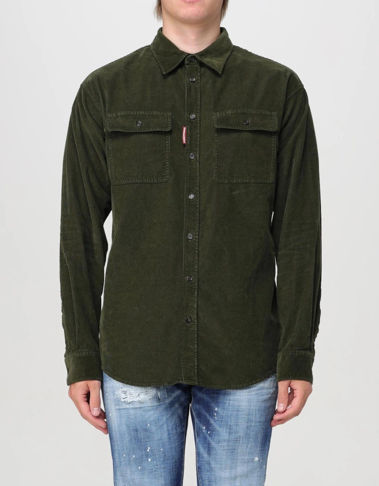 Corduroy Shirt with Pockets