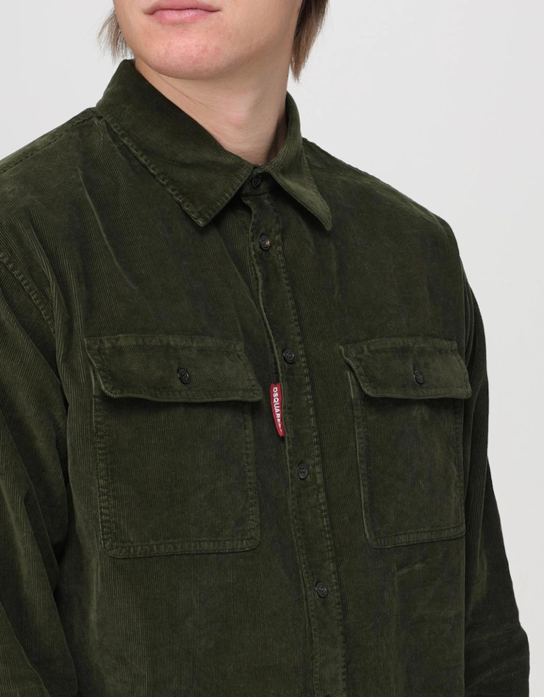 Corduroy Shirt with Pockets