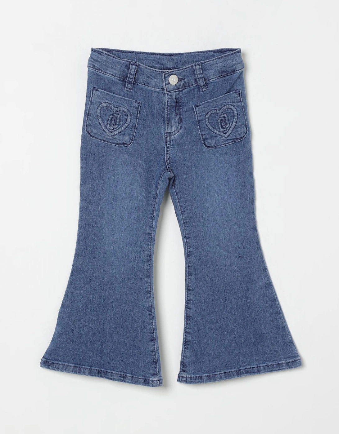 Kids Flare Jeans with Heart Pockets, 3 of 2