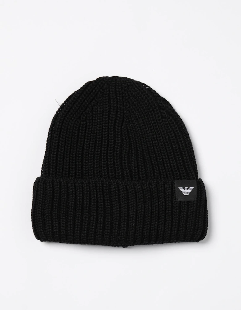 Ribbed Knit Beanie Hat