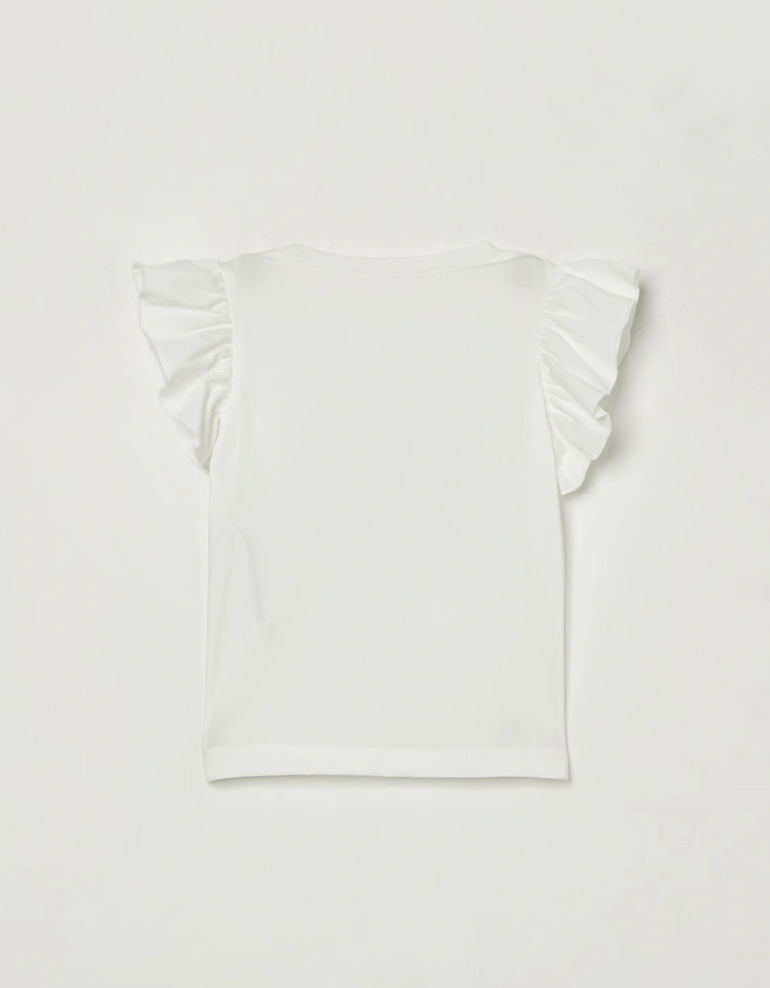 Girls Ruffle Sleeve TShirt Street Scene Graphic