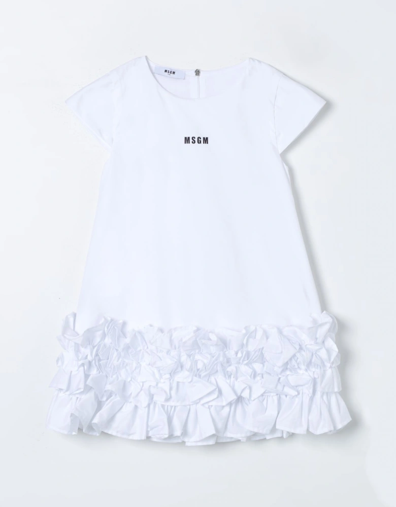 Kids Ruffled Cotton Dress