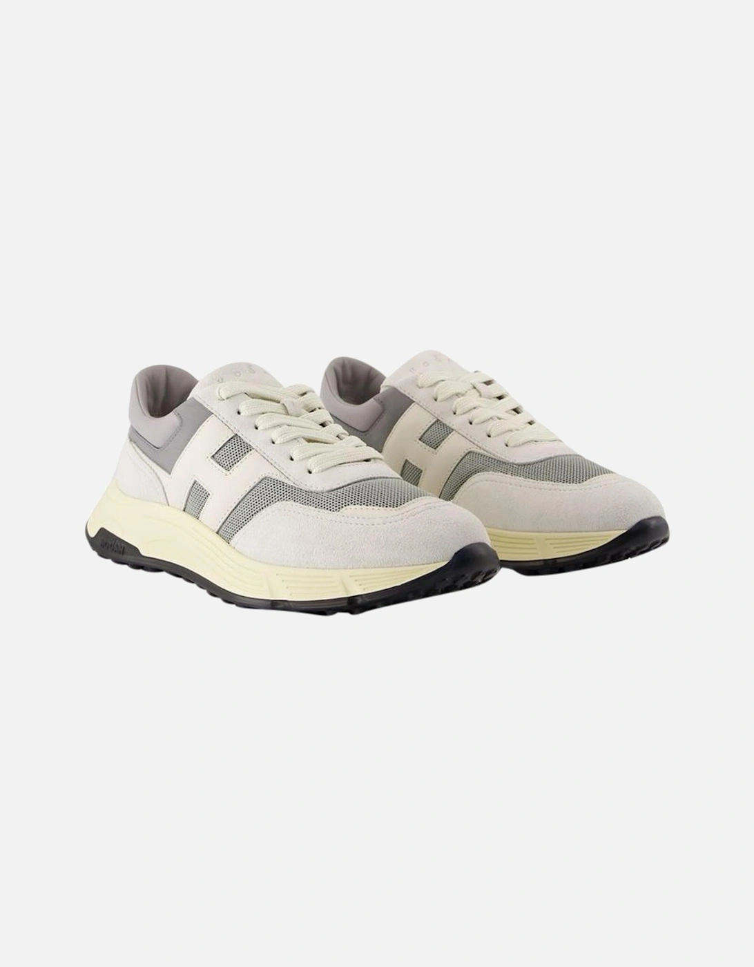 Leather Hyperlight Sneakers with Top Laces