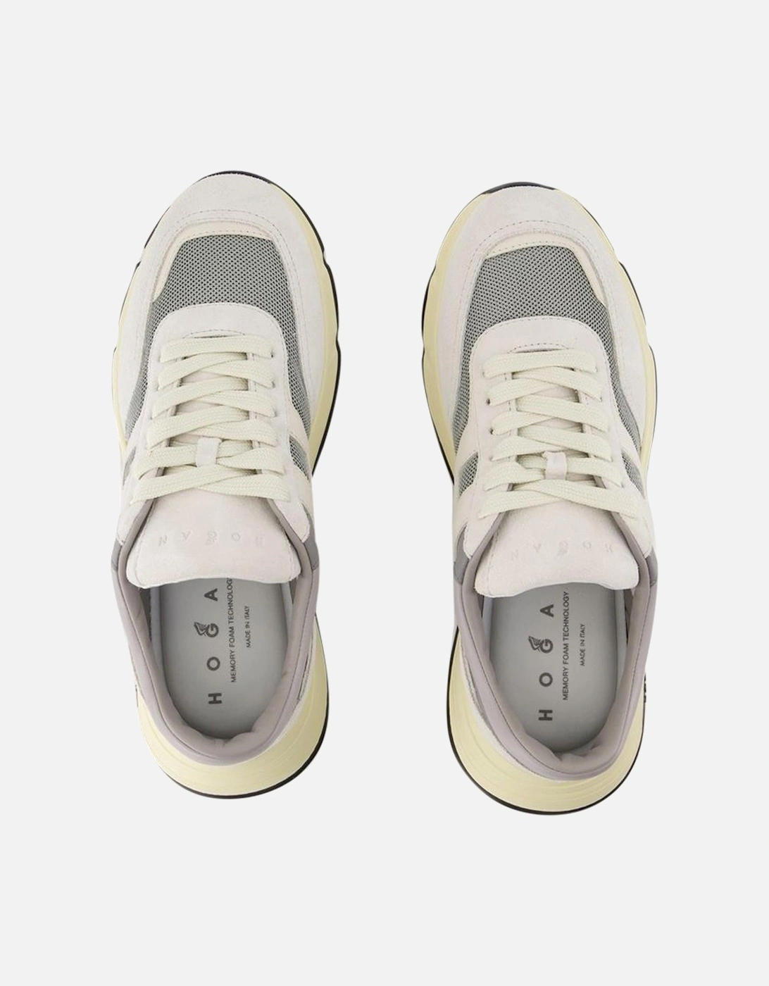 Leather Hyperlight Sneakers with Top Laces