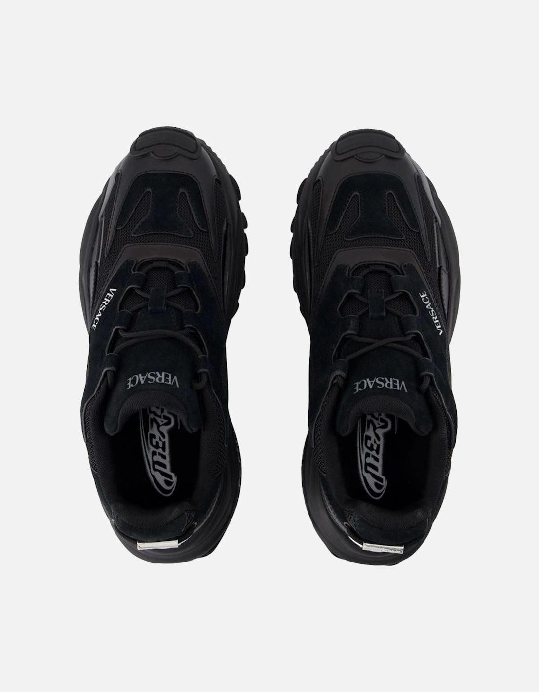 Smooth Calfskin Leather Sneakers with Round Toe and Lace Closure