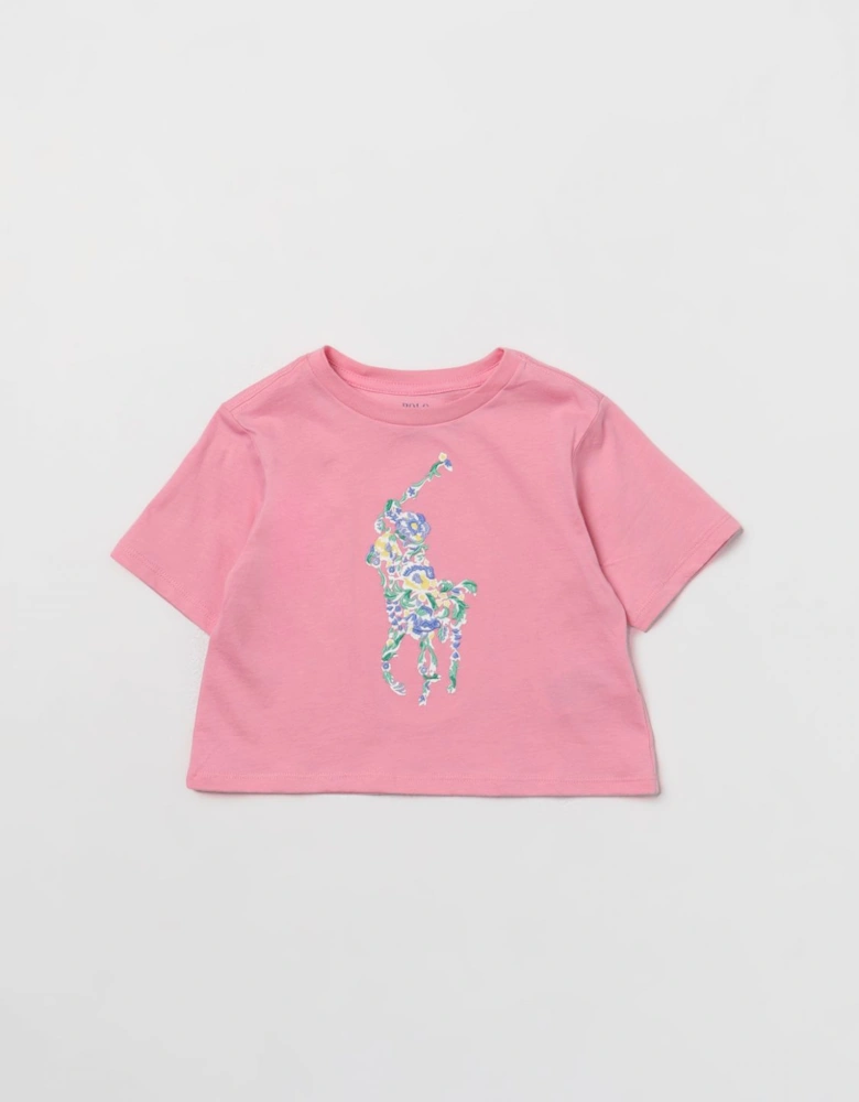 Floral Polo Player Tee