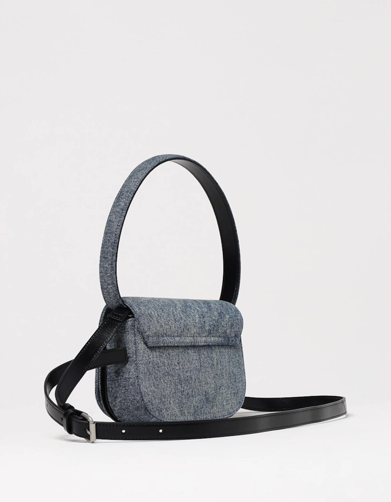 Denim Clutch Bag DOval Metal Logo