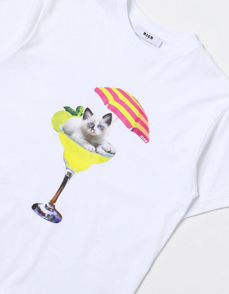 Kids Cat Margarita Graphic Tee