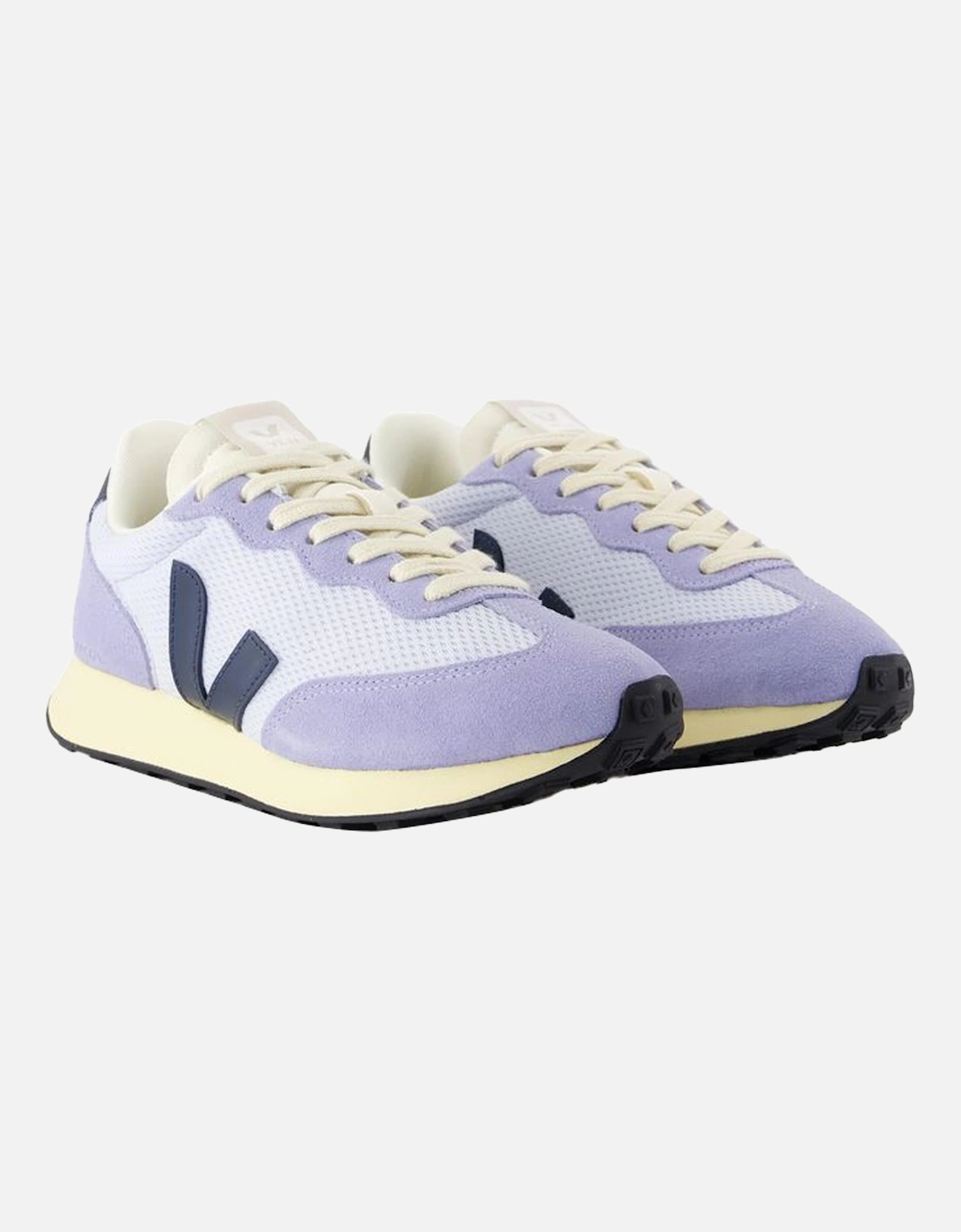 Nylon Fabric Lace-Up Sneakers