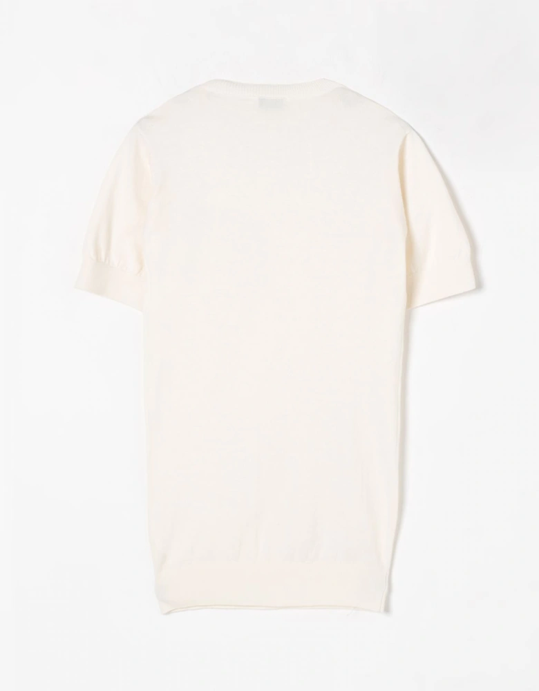 Embroidered Logo Short Sleeve Top