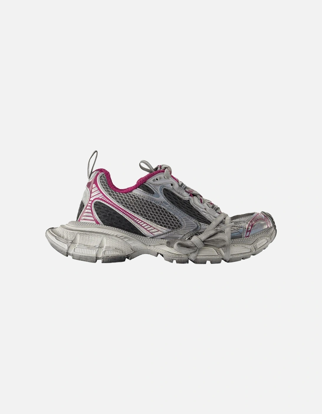 Synthetic Round Toe Lace-Up Sneakers, 4 of 3