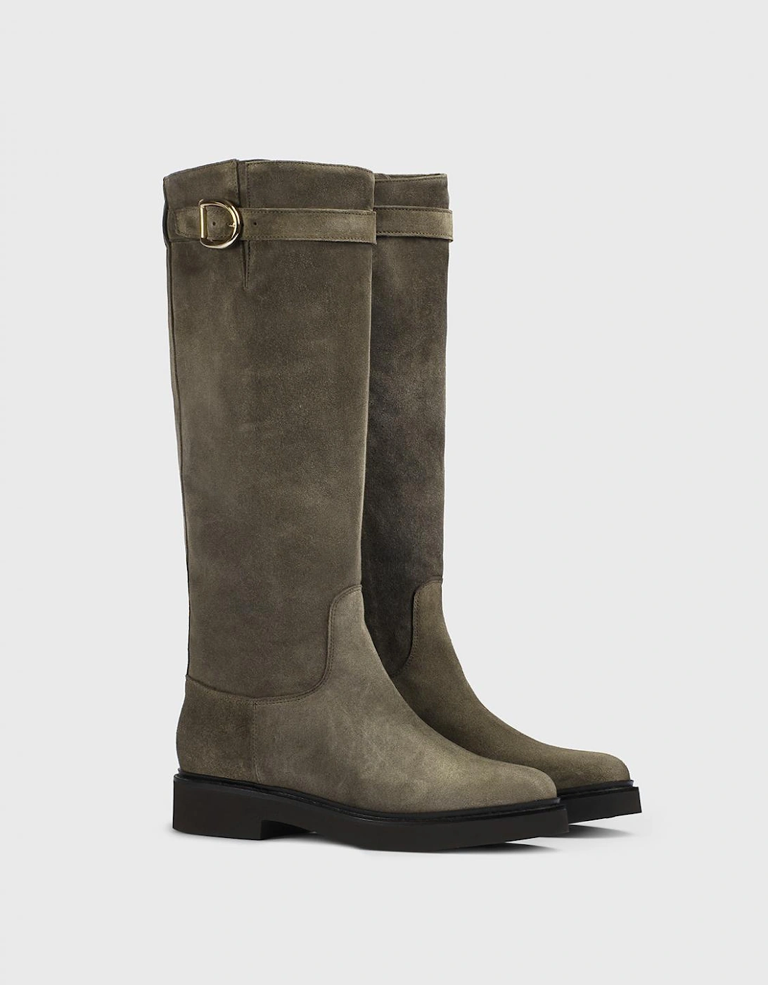 Suede Knee High Boots