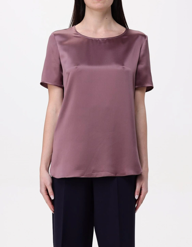 Silk Short Sleeve Blouse