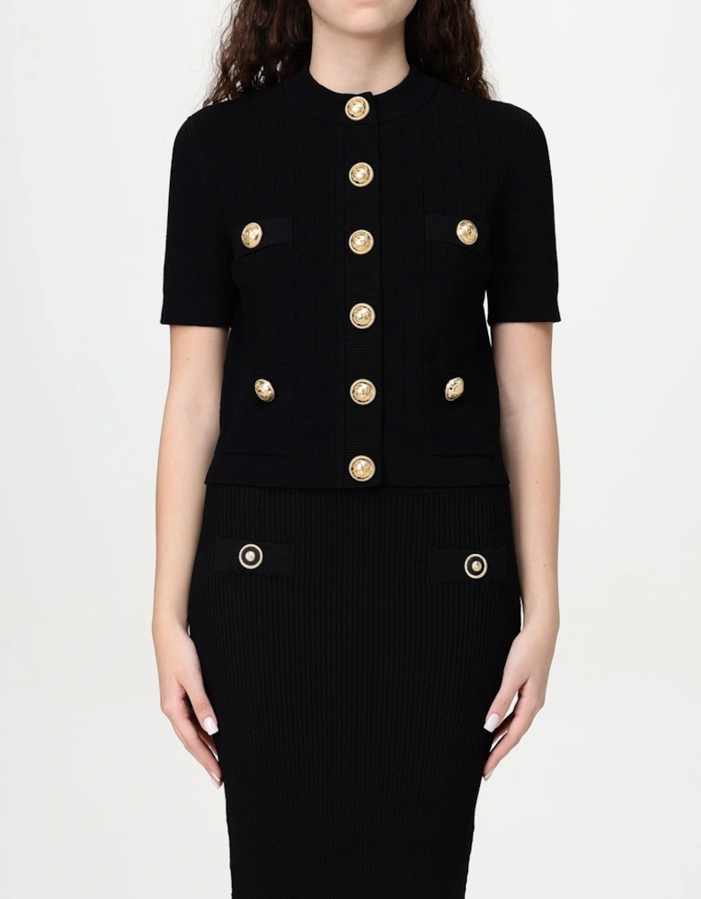 Knit Ribbed ButtonFront Dress Set
