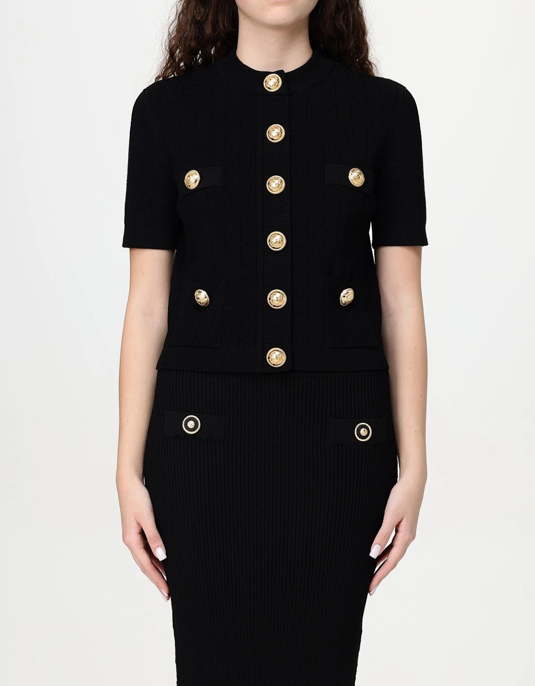 Knit Ribbed ButtonFront Dress Set, 7 of 6