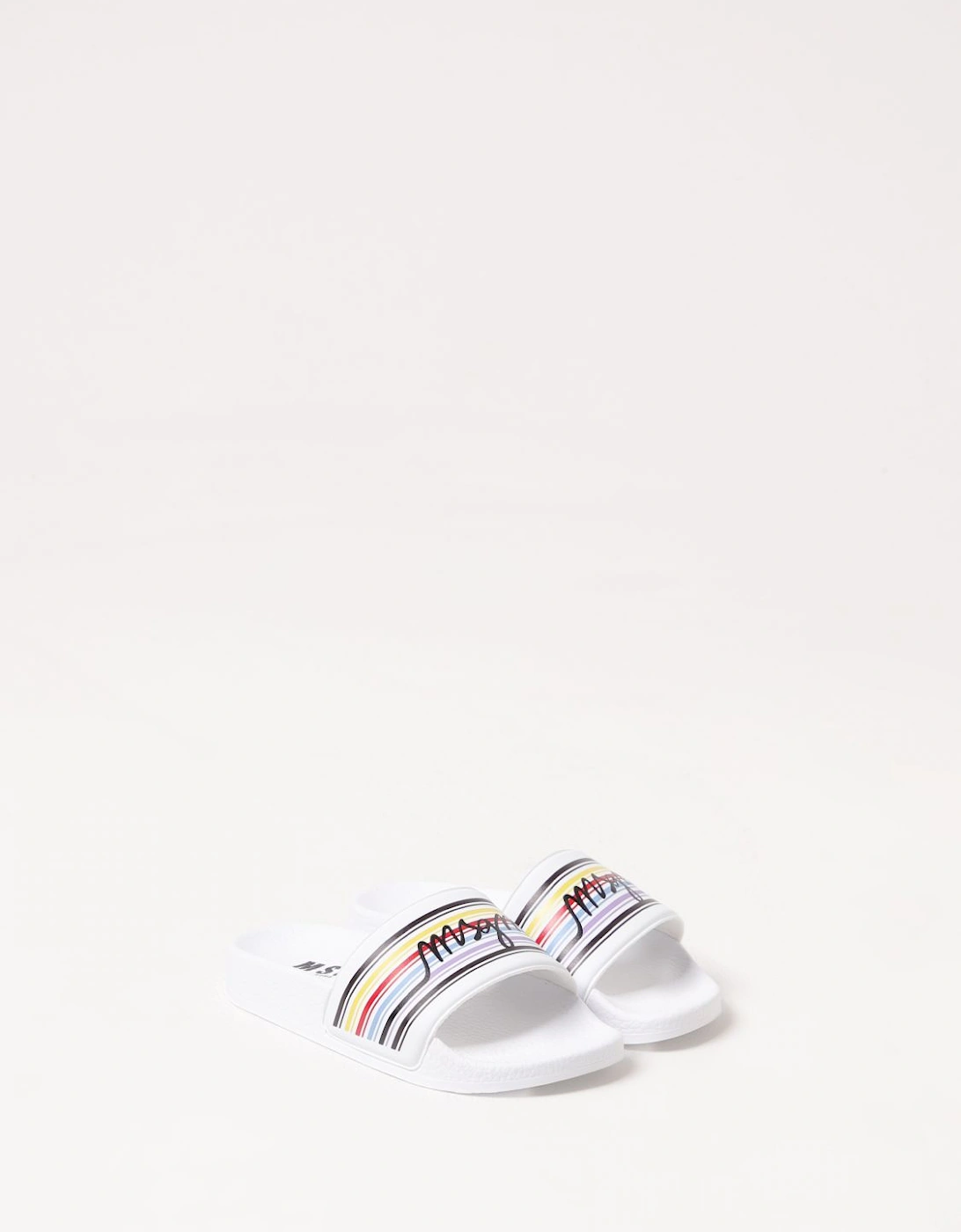 Kids Slides Multicolor Stripes