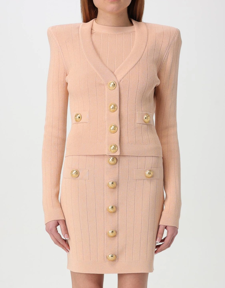 Ribbed Knit VNeck Cardigan