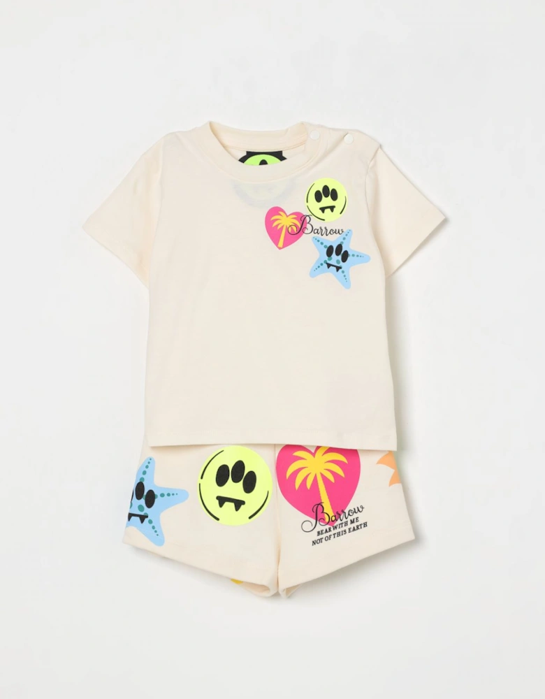 Kids Summer Graphic Tee and Shorts Set