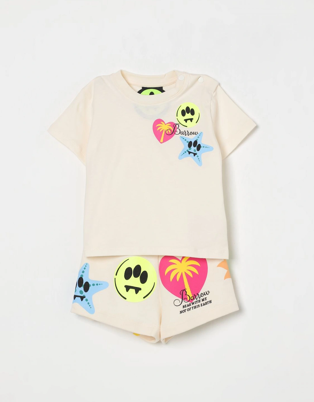 Kids Summer Graphic Tee and Shorts Set