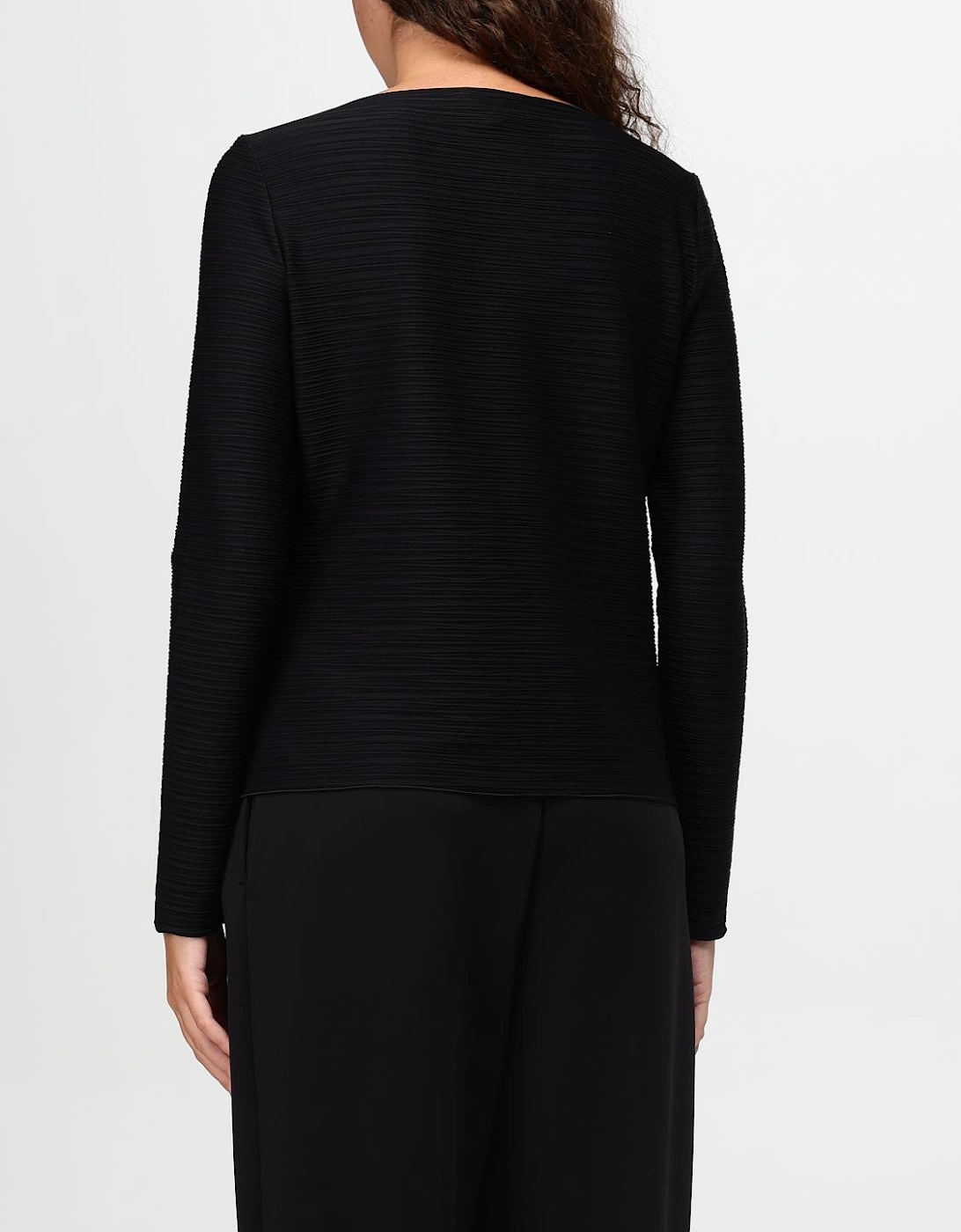 Pleated Long Sleeve Top