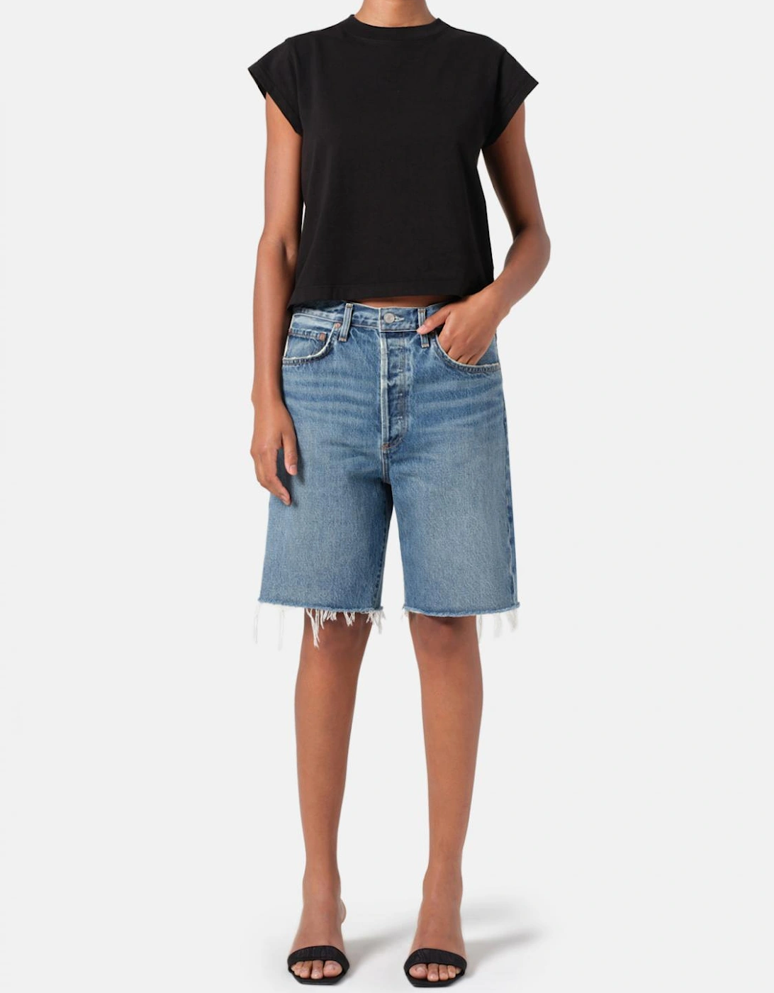 Riley HighRise Denim Shorts