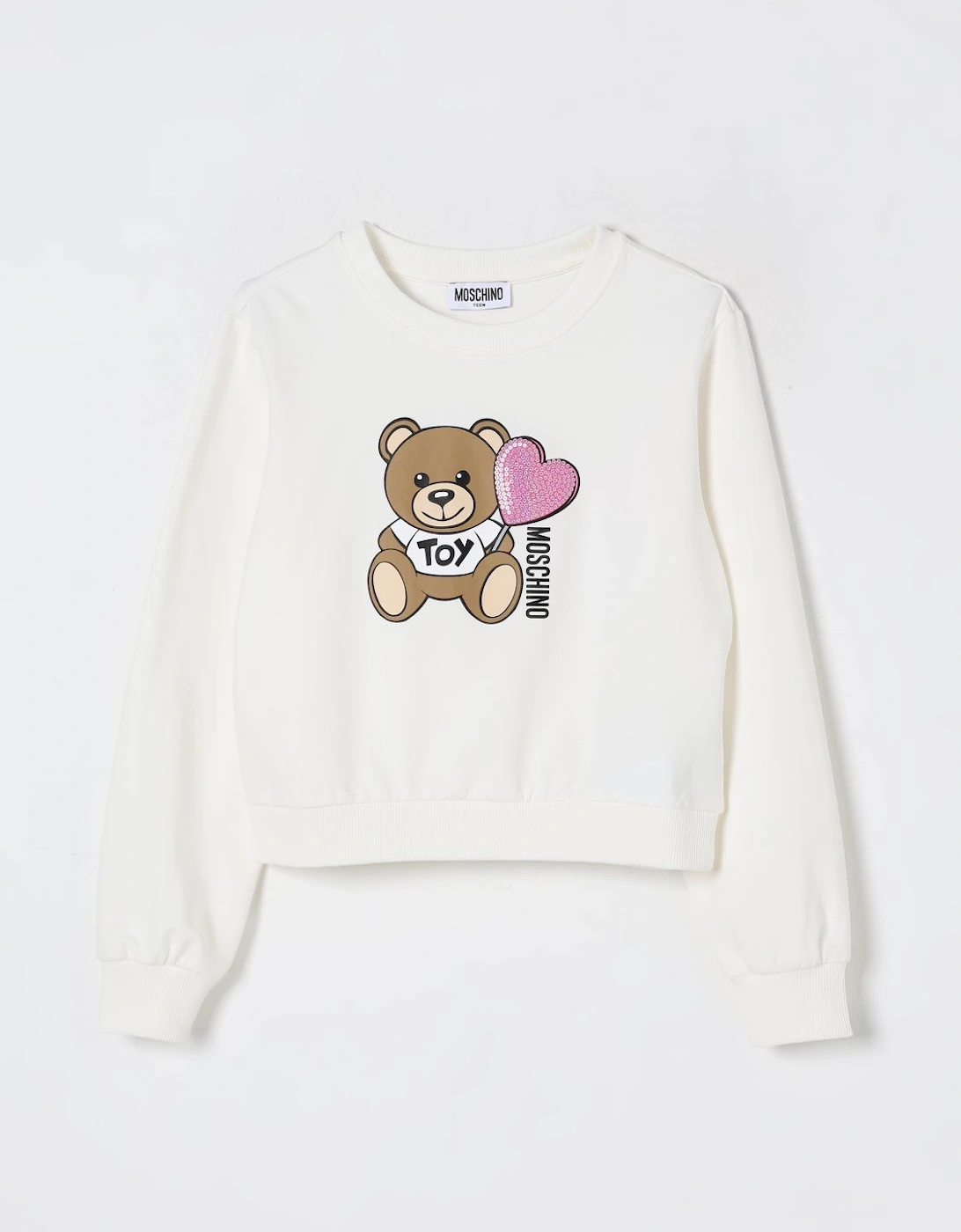 Teddy Bear Pink Cropped Sweatshirt, 8 of 7