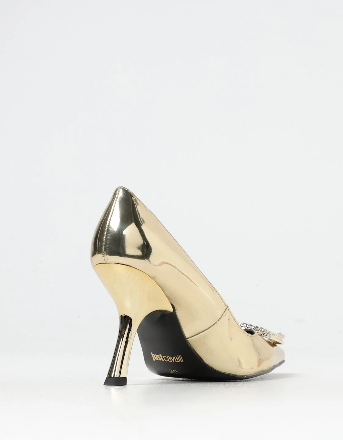 Metallic PointedToe Heels