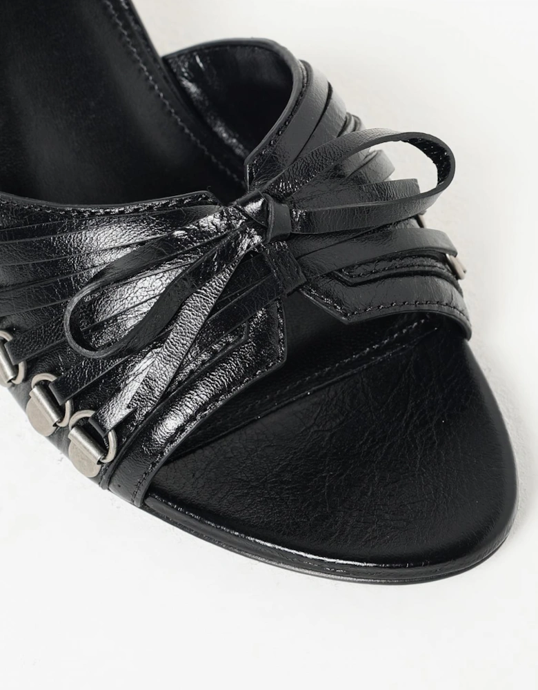 Knife Pumps Heels Knotted Design