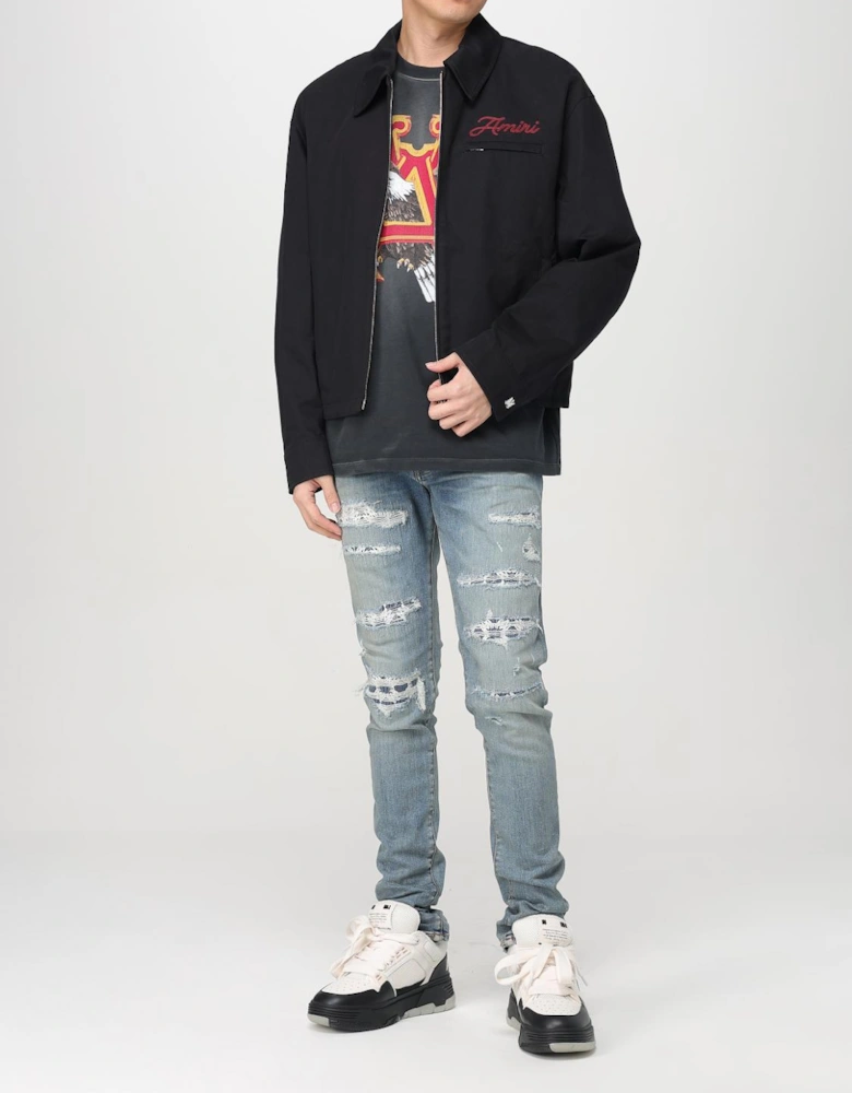 Embroidered Script Jacket