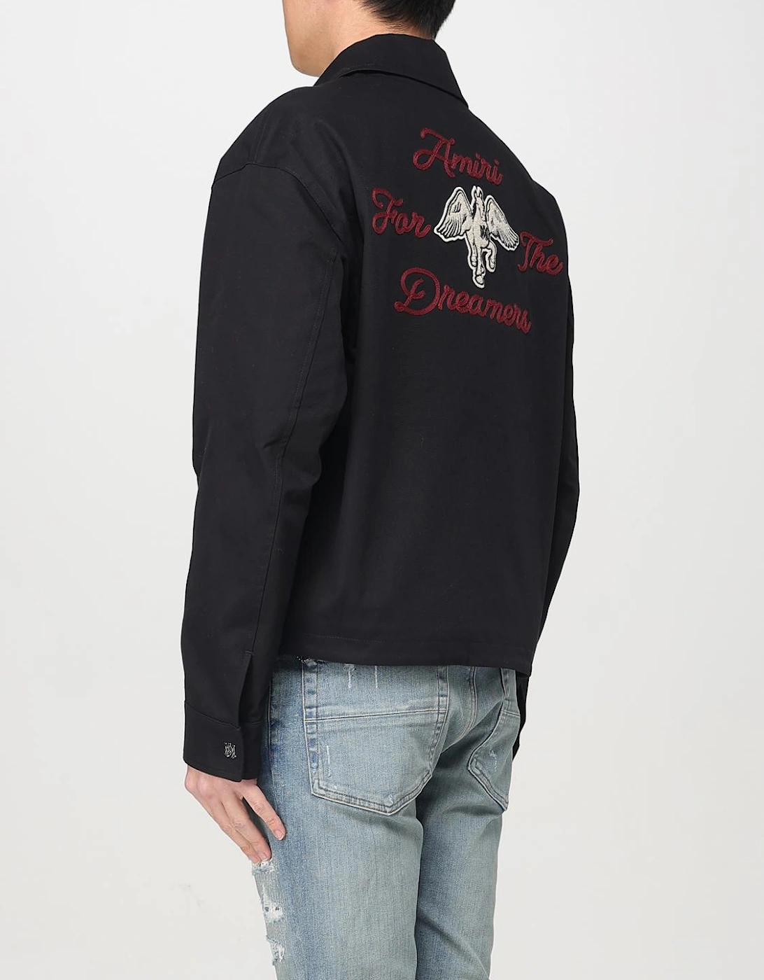 Embroidered Script Jacket
