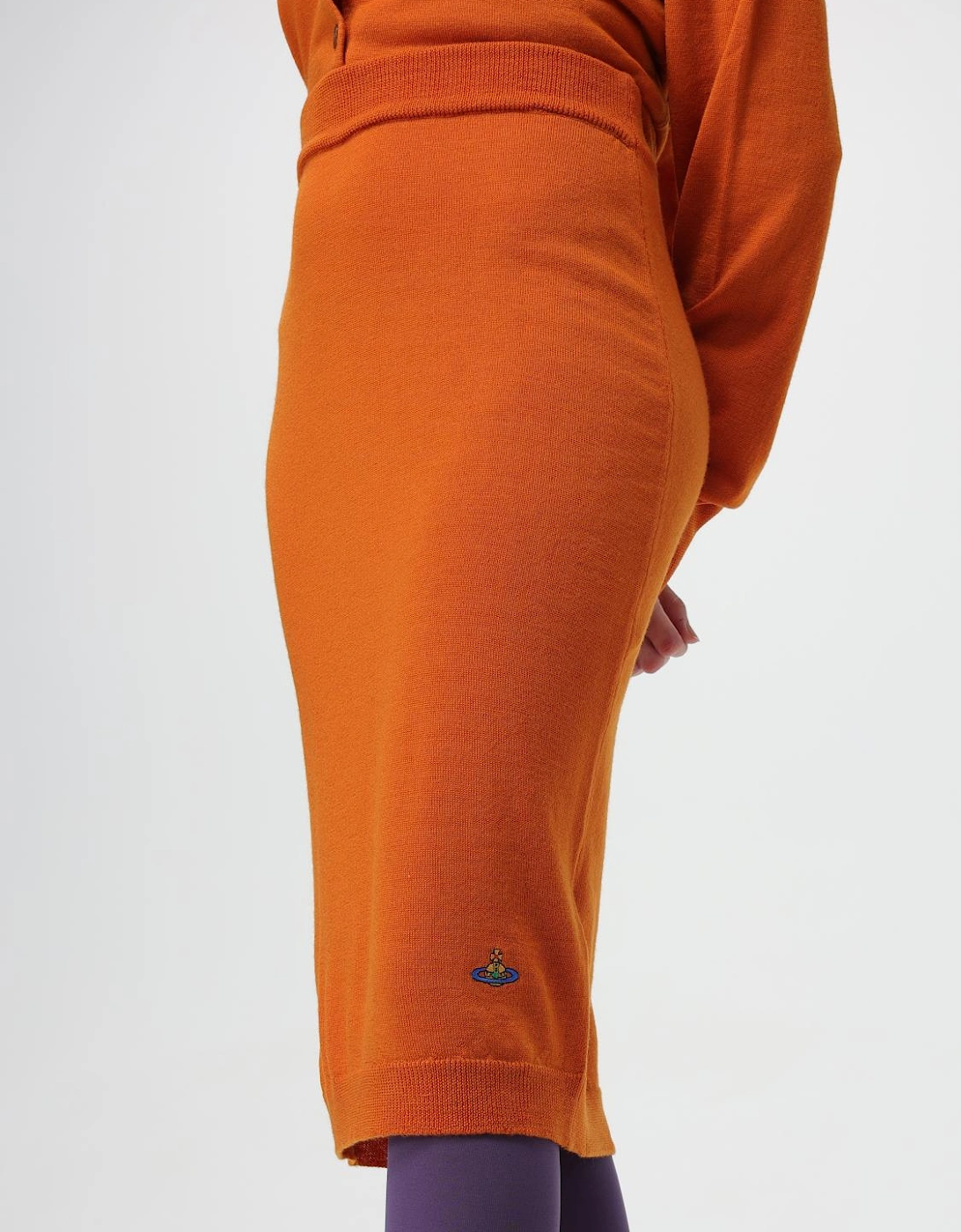 Merino Wool Knit Midi Skirt