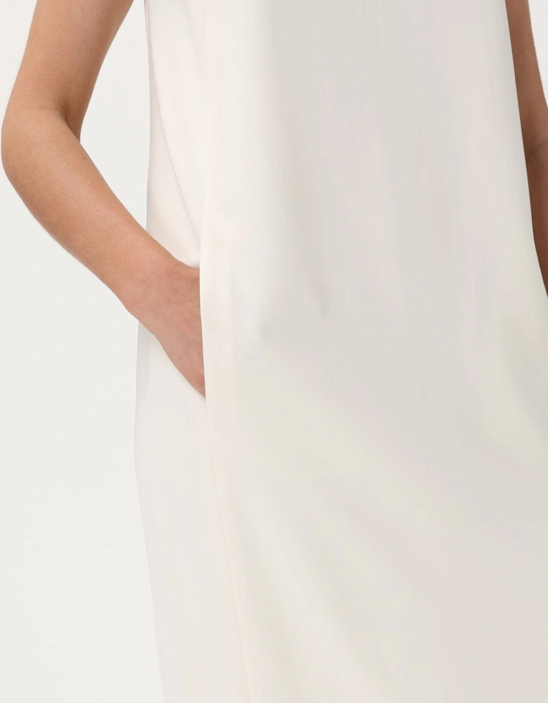 Ivory Sleeveless Midi Dress