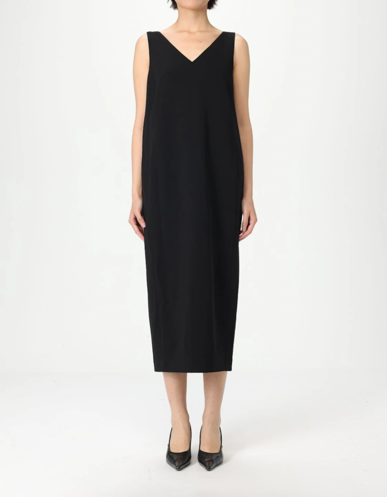 Ivory Sleeveless Midi Dress