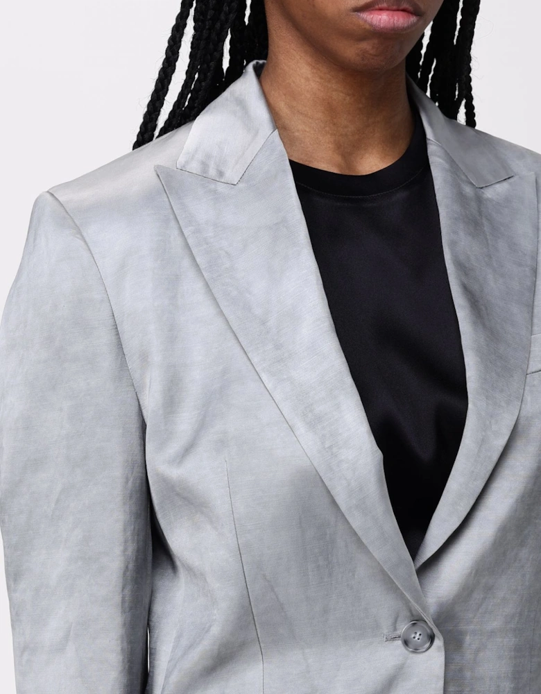 Relaxed Fit SingleBreasted Blazer