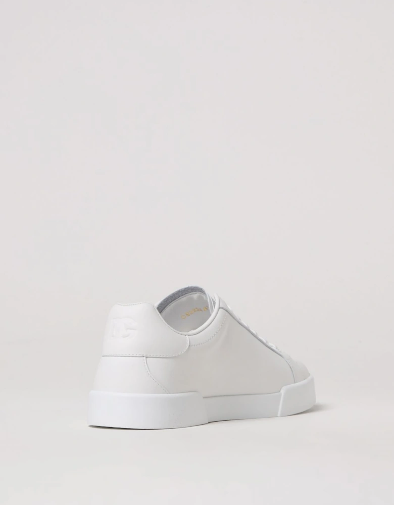 Leather Sneakers Perforated Logo