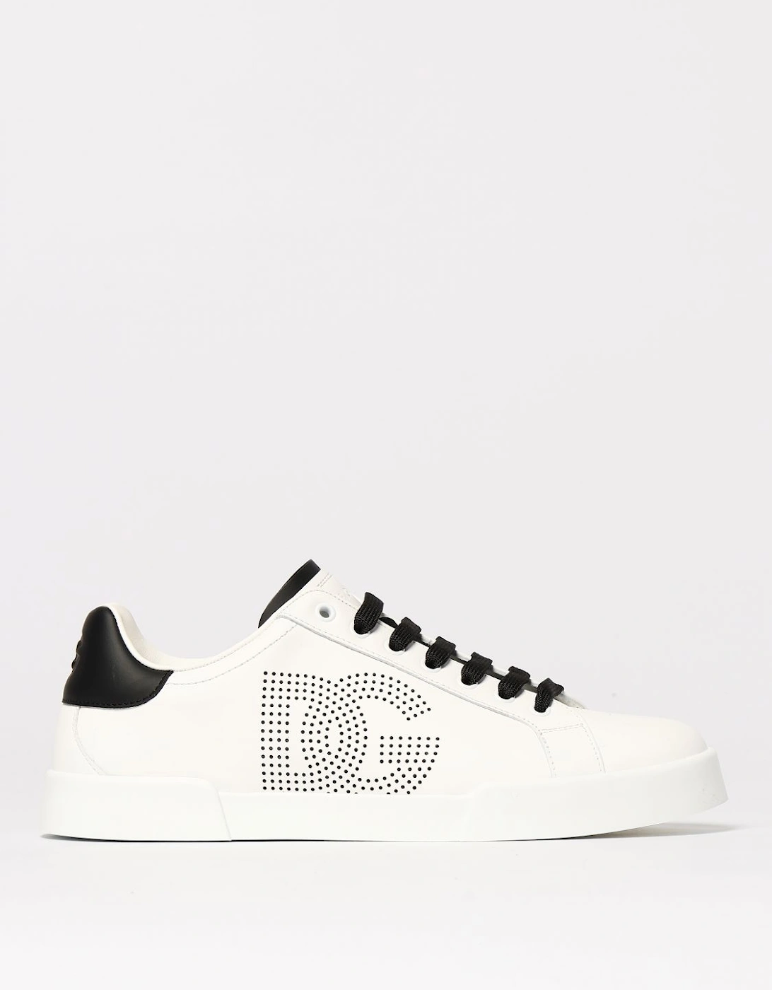 Leather Sneakers Perforated Logo