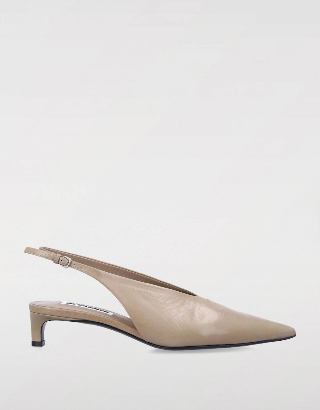 Leather Slingback Kitten Heel Pumps, 5 of 4