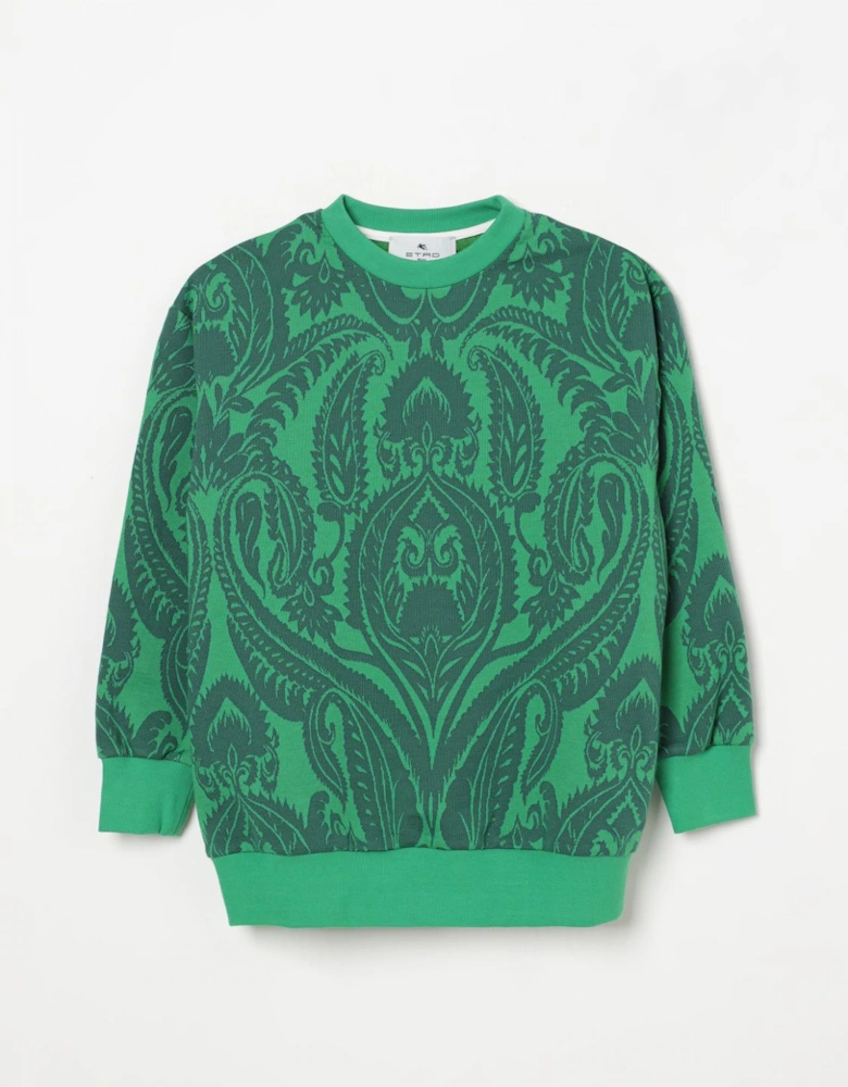 Paisley Crew Neck Sweatshirt