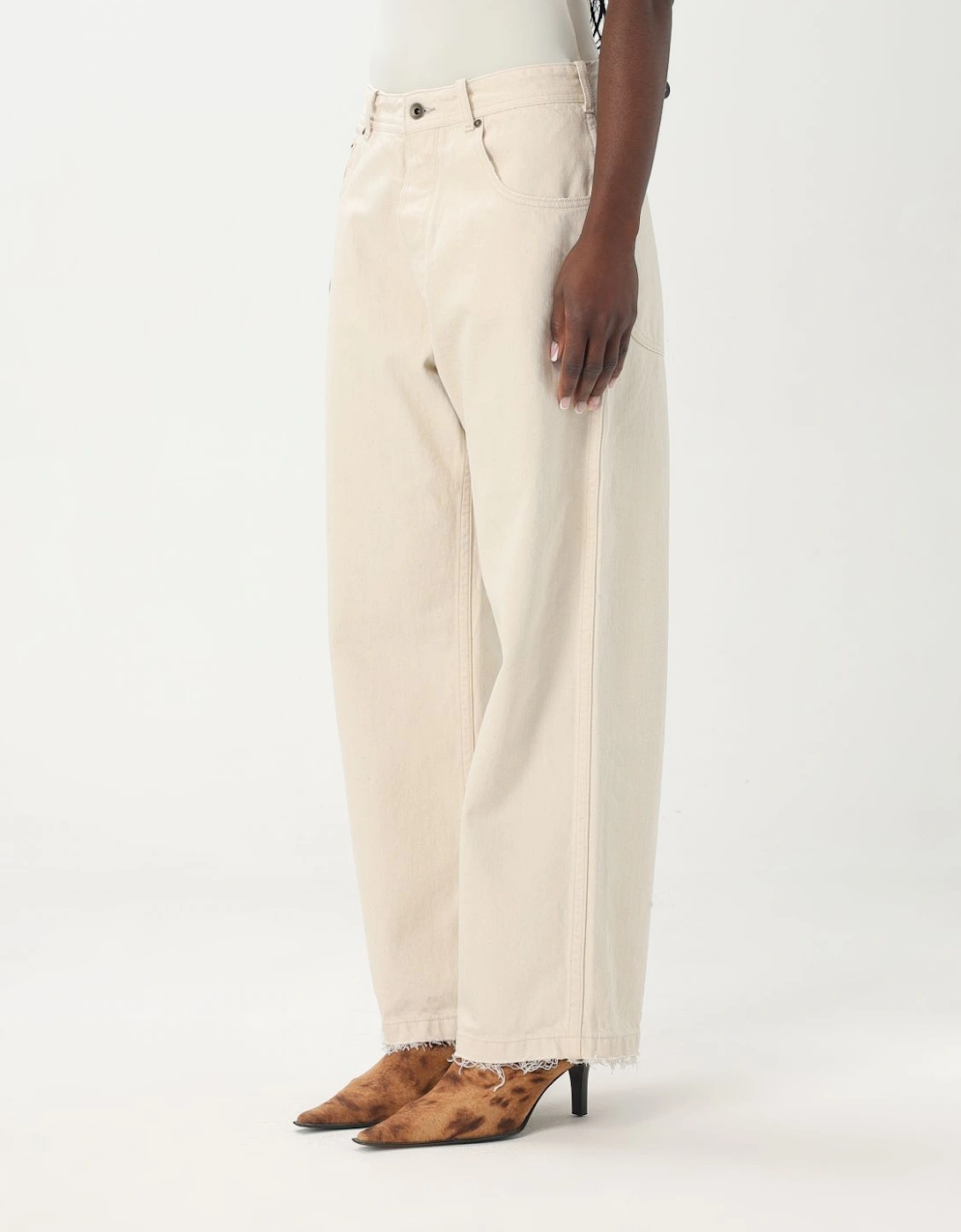 WideLeg Jeans Raw Hem