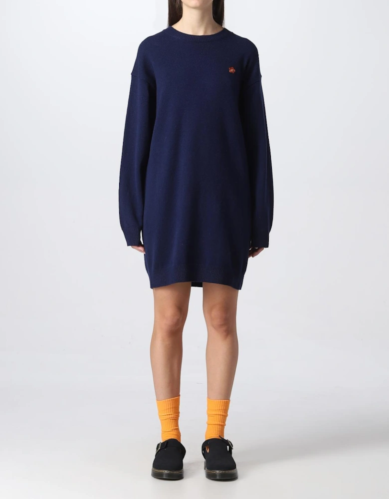Elegant Midi Dress with Unique Detailing