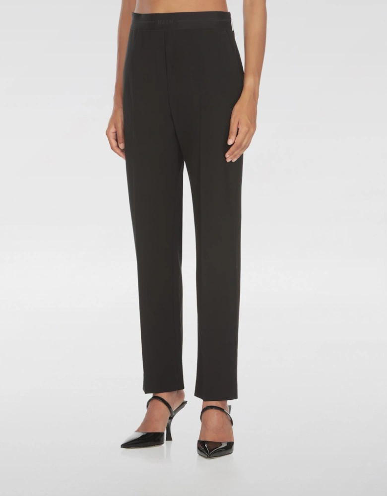 Straight Leg Wool Trousers
