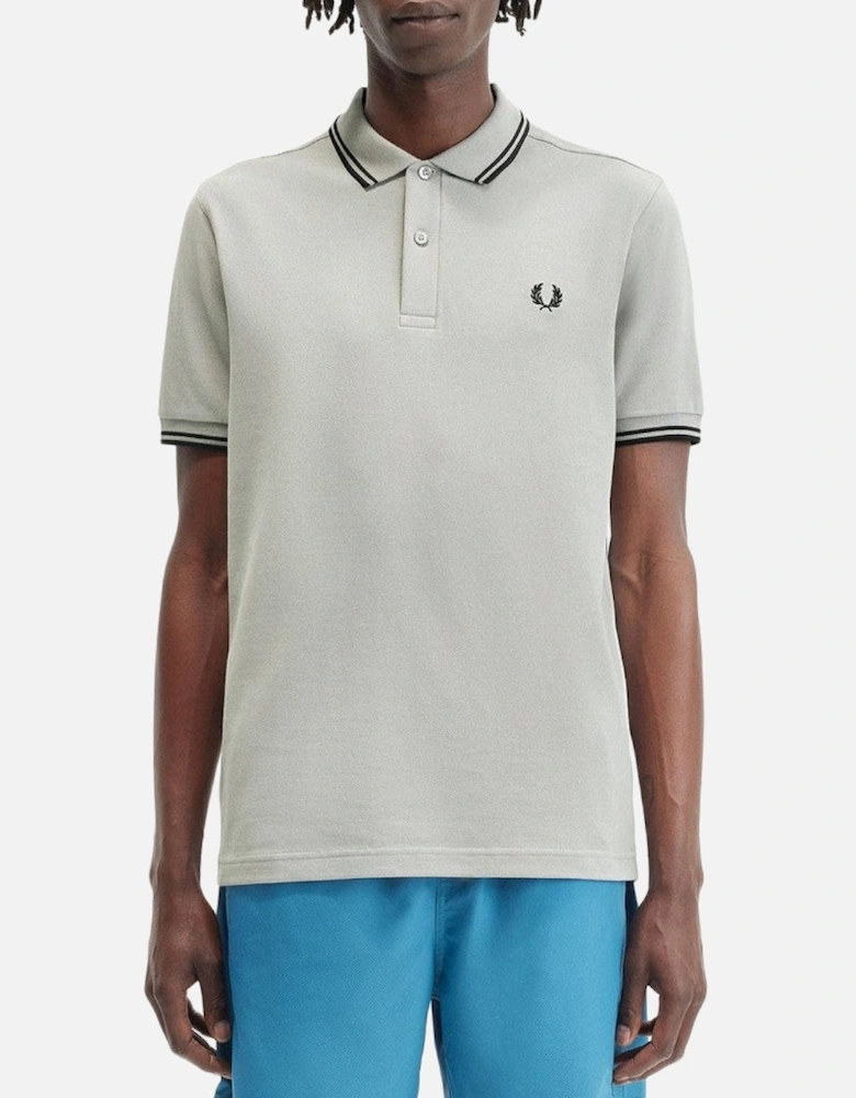 Polo Shirt with Button Fastening and Short Sleeves