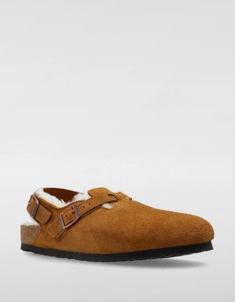 Boston Shearling Clog Suede