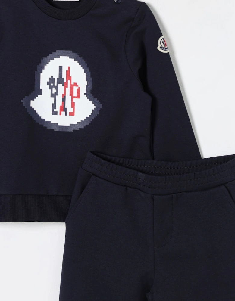 Baby Pixelated Logo Sweatshirt Set