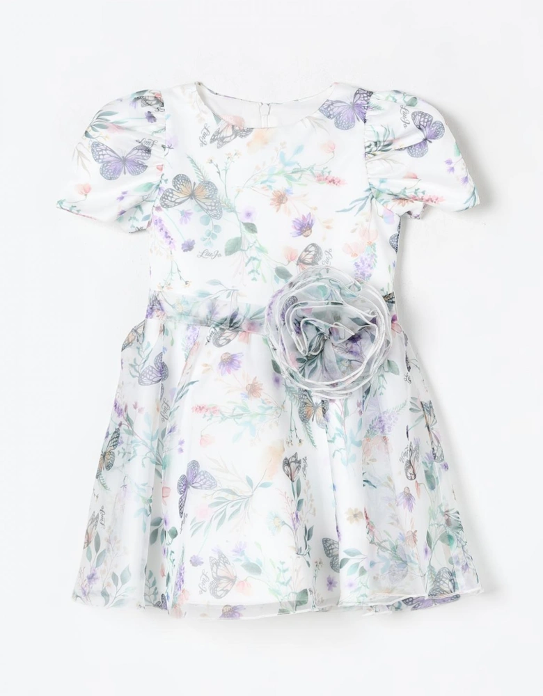 Girls Butterfly Organza Dress