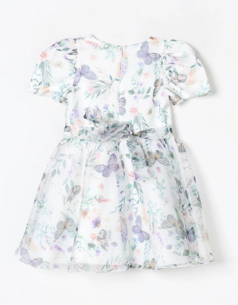 Girls Butterfly Organza Dress