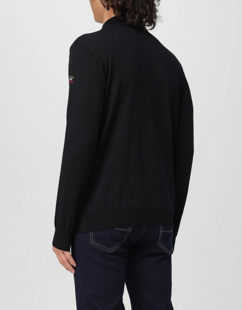 Half Zip Knitted Jumper Merino Wool