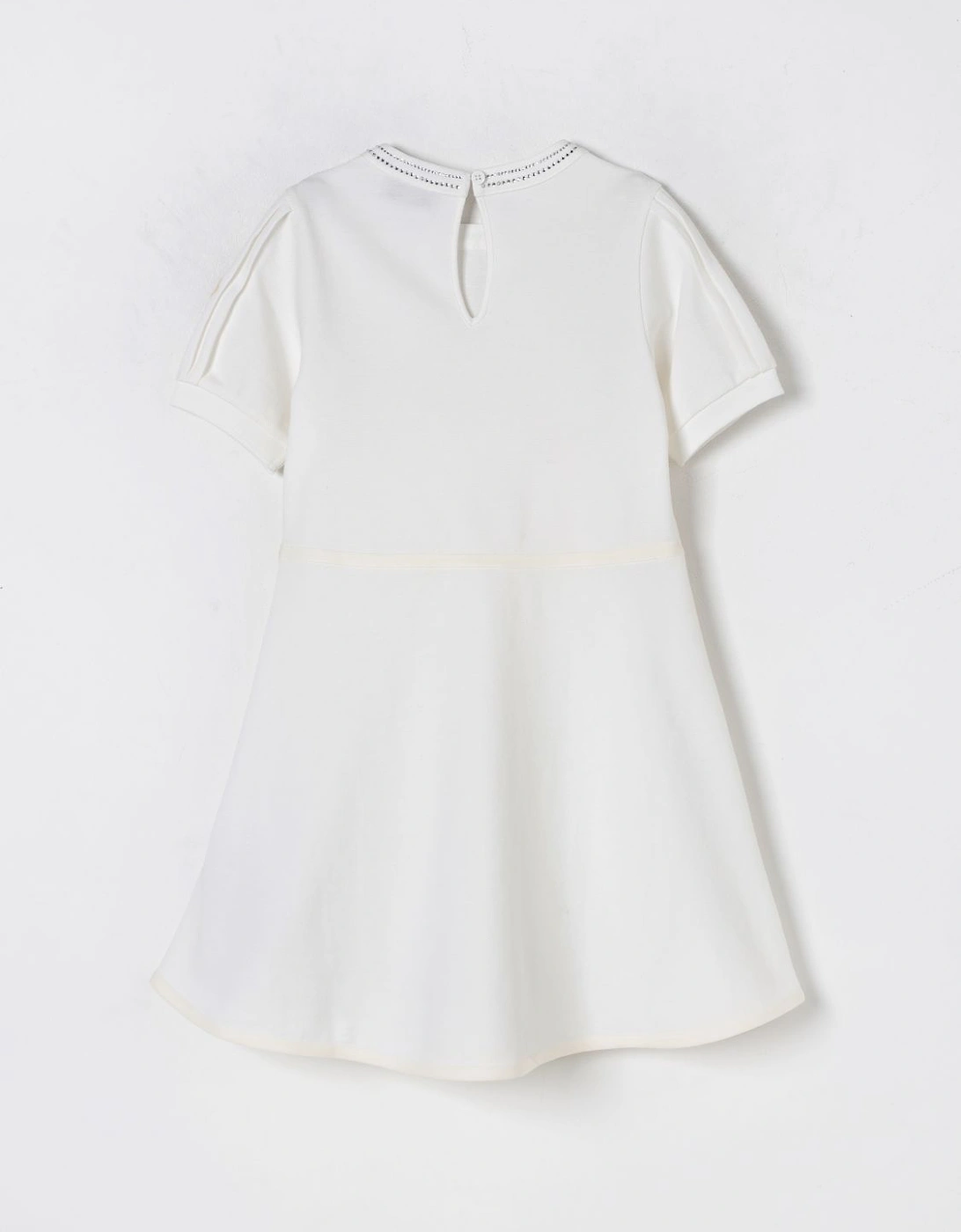 Girls Short Sleeve Embellished Dress
