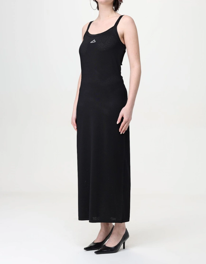 Mesh Knit Sleeveless Maxi Dress